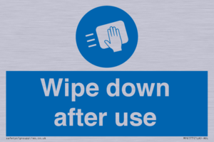 Wipe down after use